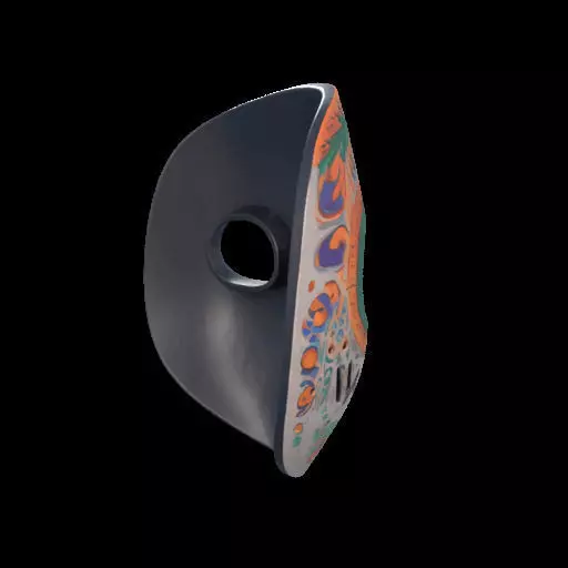 Colorful Anime-Style Mask 3D print model_3