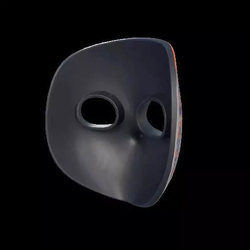 Colorful Anime-Style Mask 3D print model_5