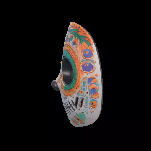 Colorful Anime-Style Mask 3D print model_16