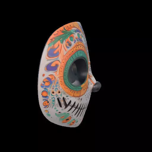 Colorful Anime-Style Mask 3D print model_28