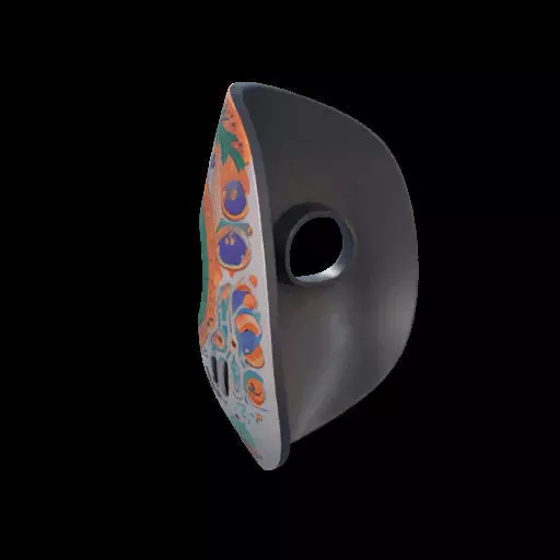 Colorful Anime-Style Mask 3D print model_14