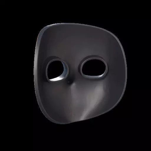 Colorful Anime-Style Mask 3D print model_10