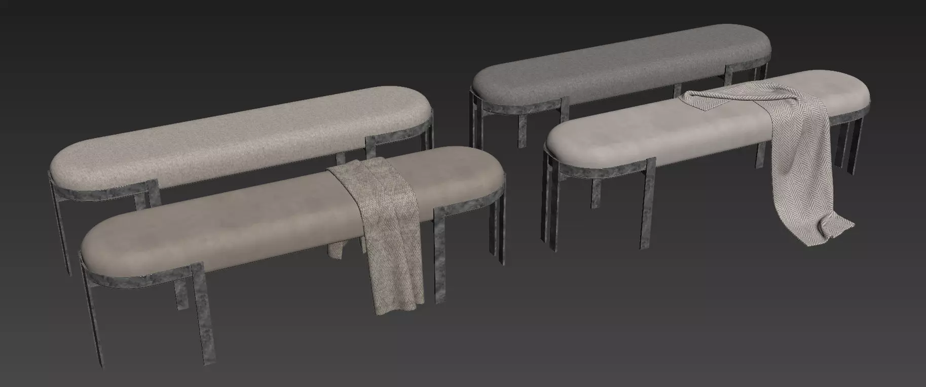Elliott Bench By Kelly Wearstler 3D model_10