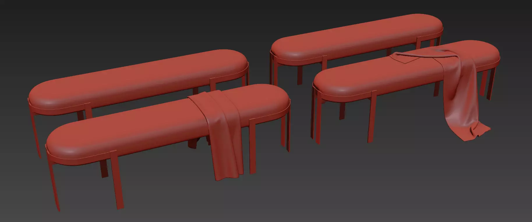 Elliott Bench By Kelly Wearstler 3D model_11