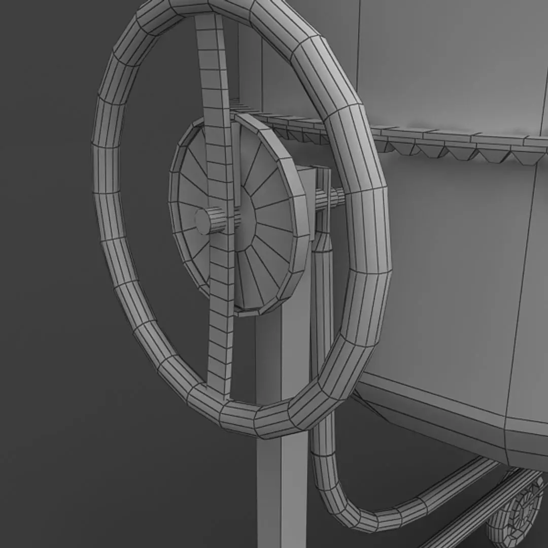 Concrete Mixer 3D model_11