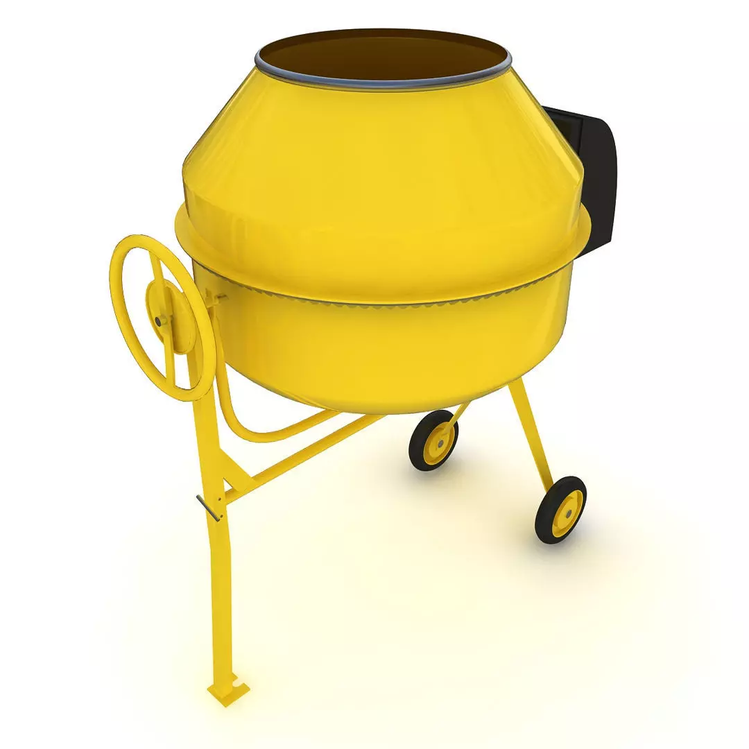 Concrete Mixer 3D model_1
