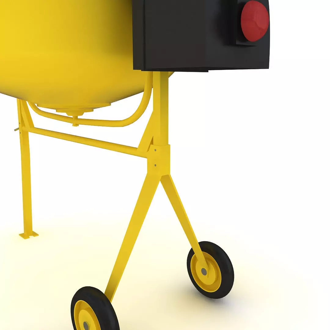 Concrete Mixer 3D model_2