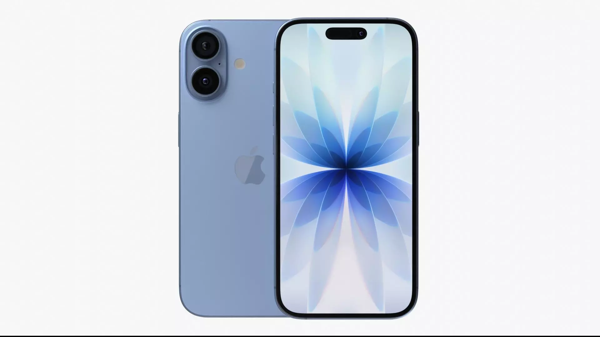 Apple iPhone 17 Mist Blue 3D model_1