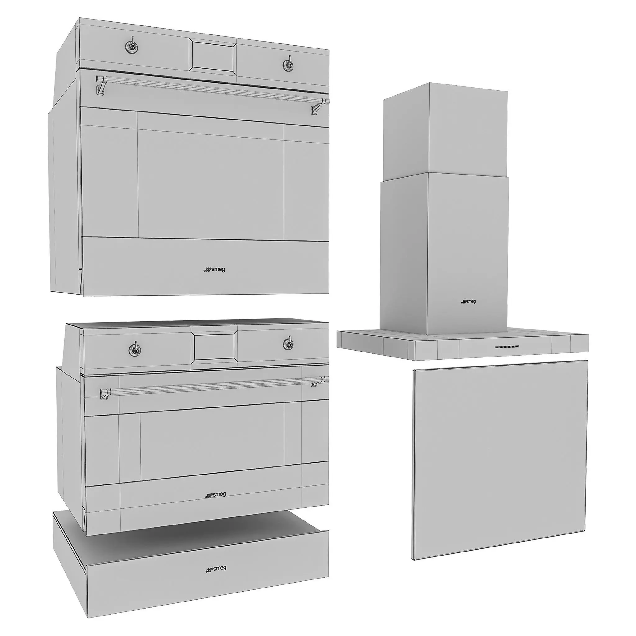 Smeg Appliance Collection S02 3D model_6