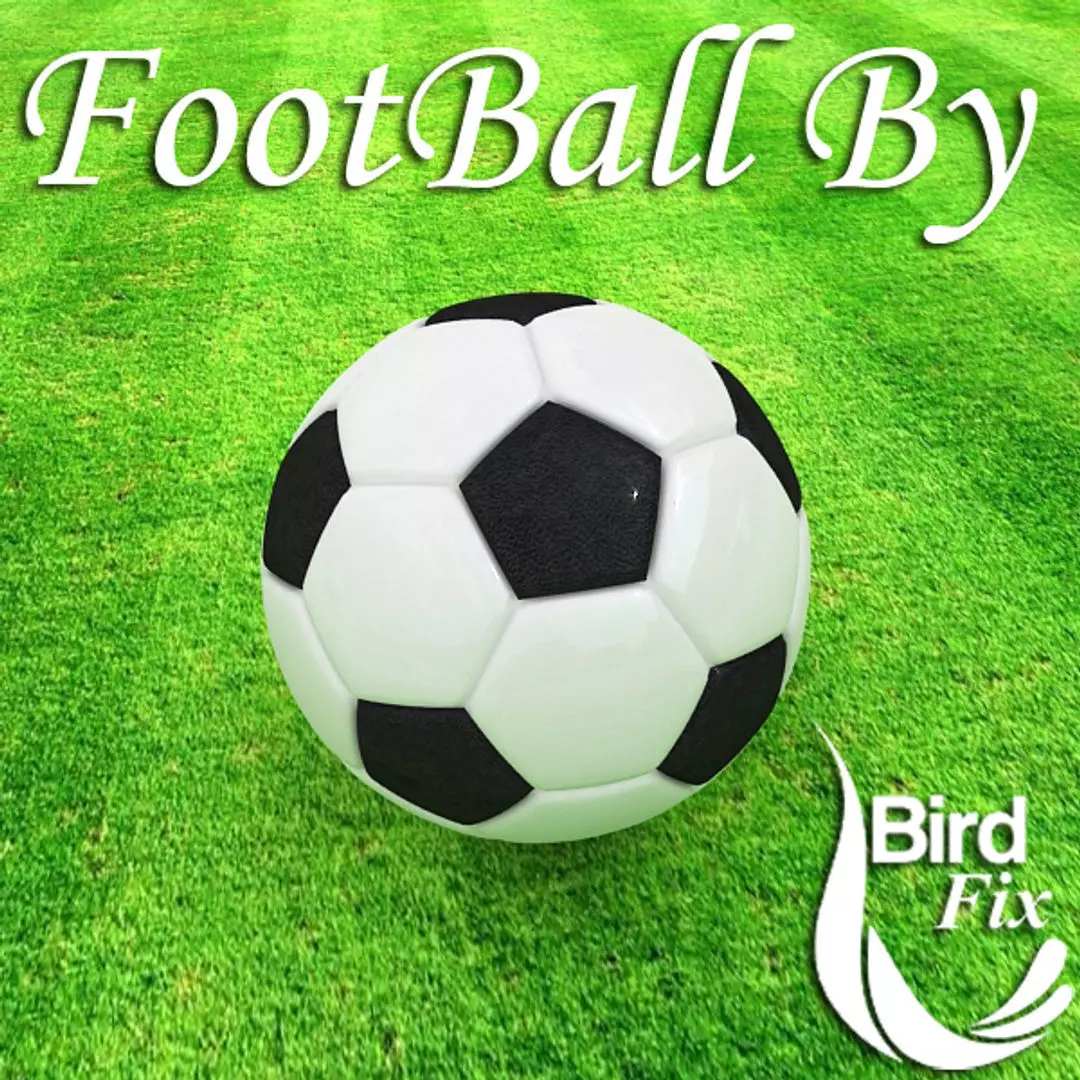 Football Low-poly 3D model