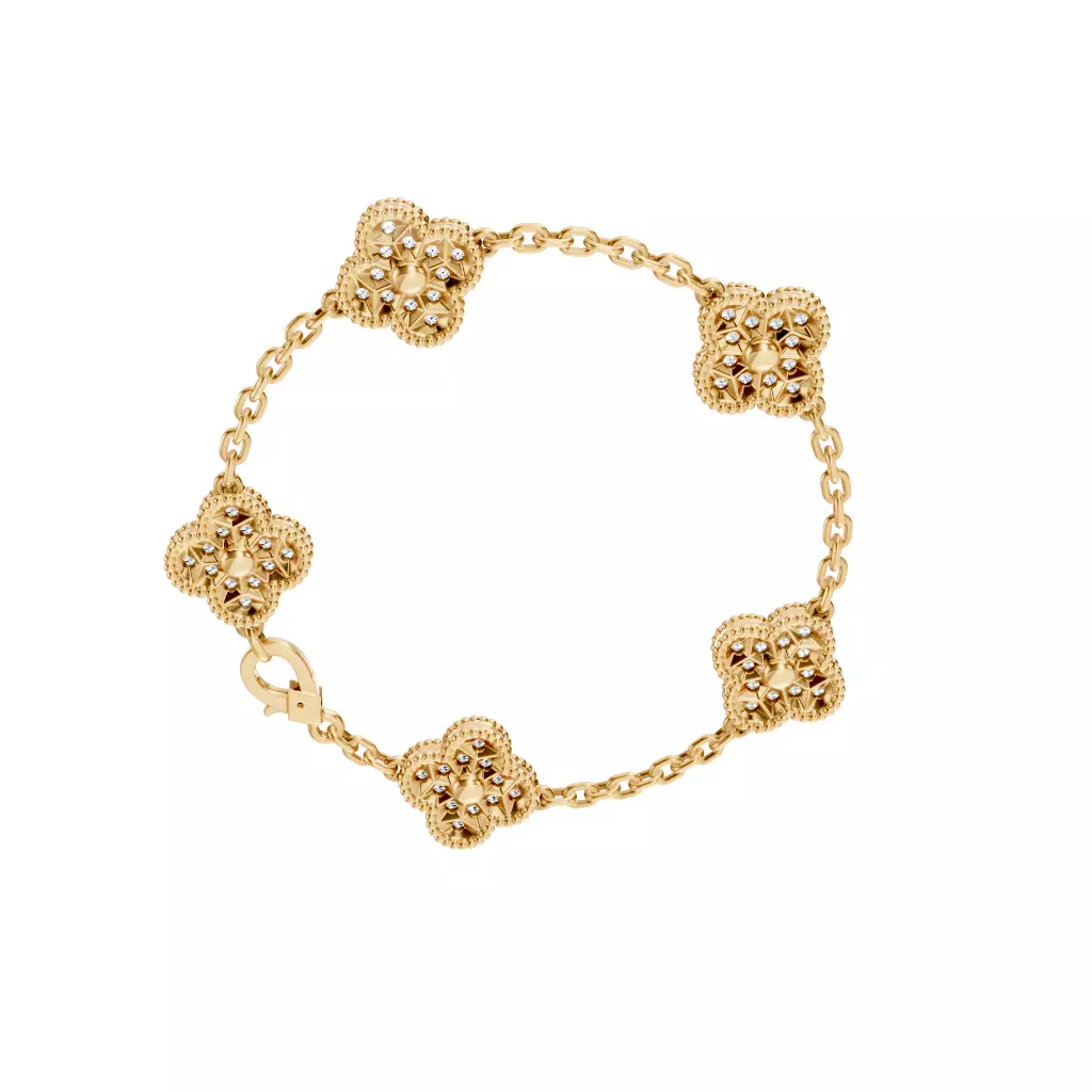 Alhambra Bracelet 3D print model_3