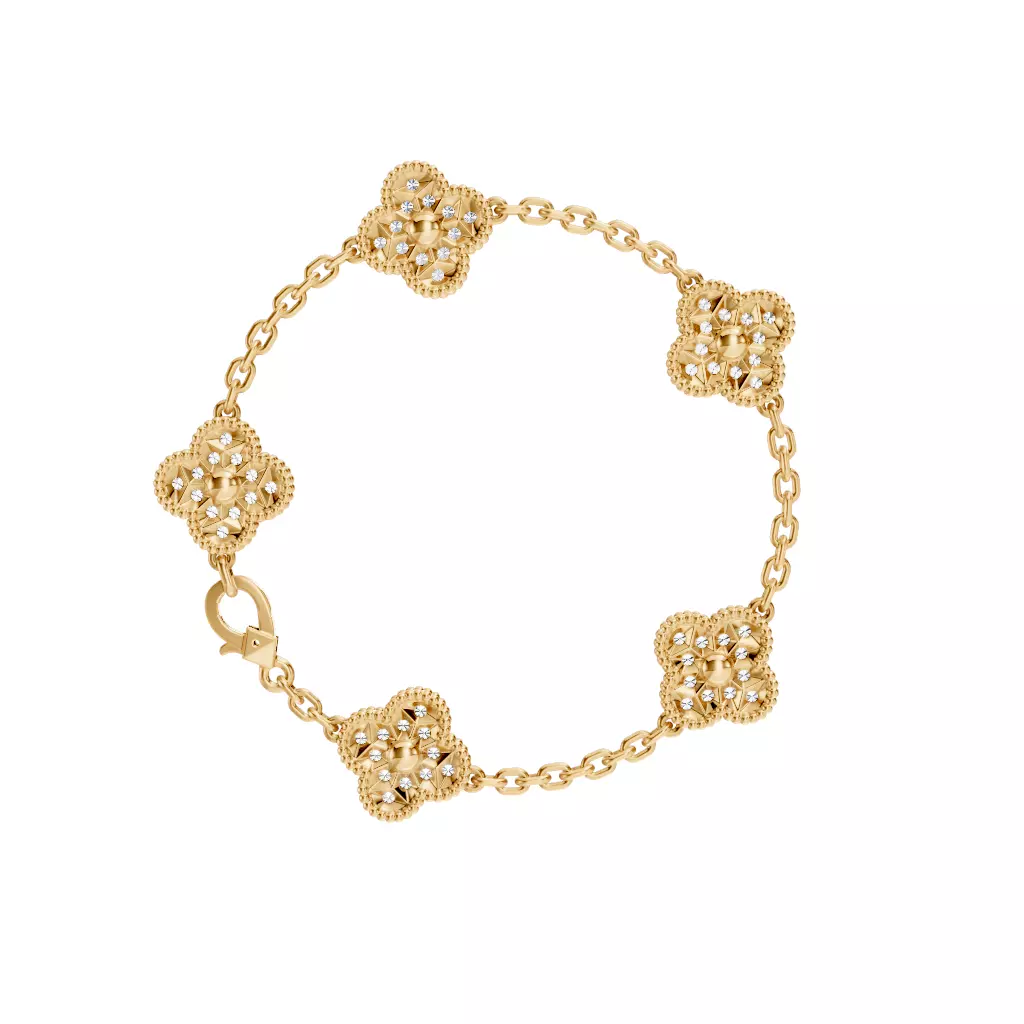 Alhambra Bracelet 3D print model_5