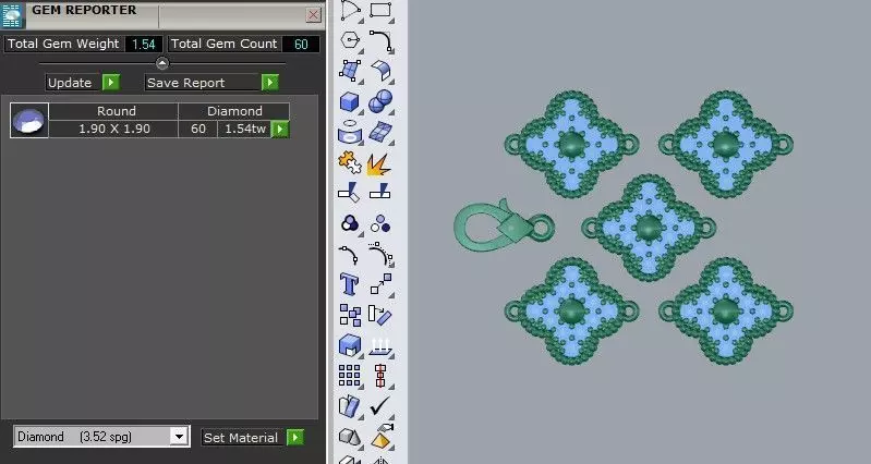 Alhambra Bracelet 3D print model_8