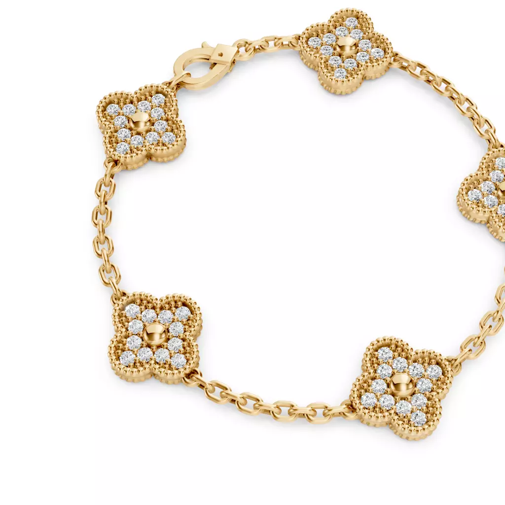 Alhambra Bracelet 3D print model_4