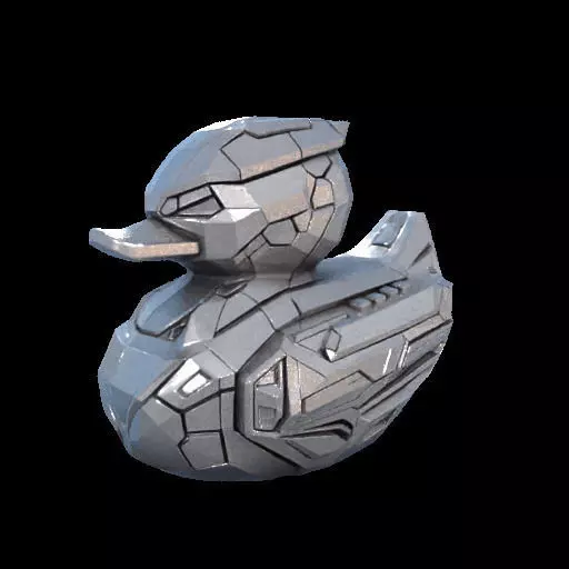 CyberDuck A Futuristic Rubber Duck in Tesla Cybertruck Style 3D print model_24