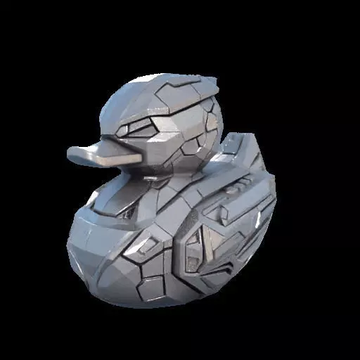 CyberDuck A Futuristic Rubber Duck in Tesla Cybertruck Style 3D print model_25