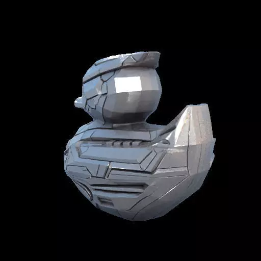 CyberDuck A Futuristic Rubber Duck in Tesla Cybertruck Style 3D print model_20