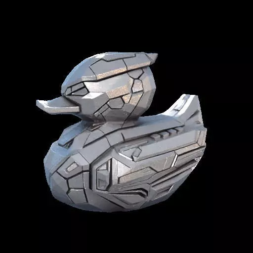 CyberDuck A Futuristic Rubber Duck in Tesla Cybertruck Style 3D print model_13