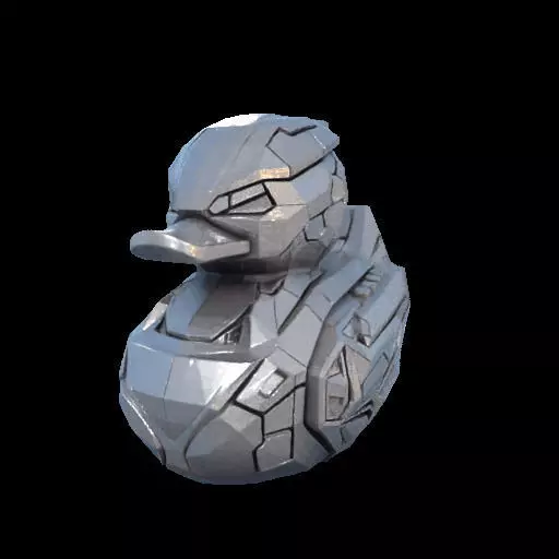 CyberDuck A Futuristic Rubber Duck in Tesla Cybertruck Style 3D print model_26