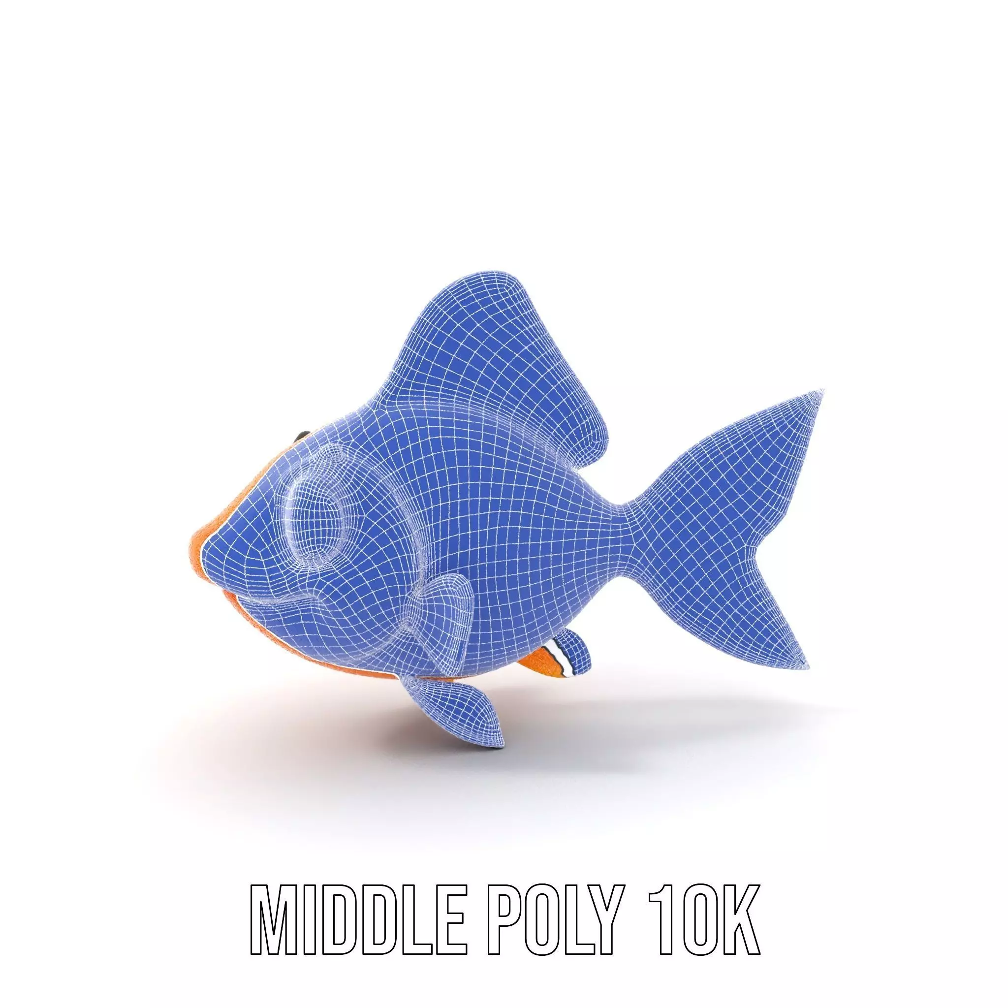 Cheerful Orange Goldfish model pack Low-poly 3D model_22