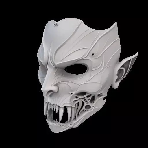 Vampire Mask 3D print model_21