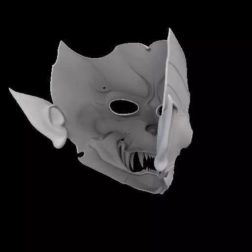 Vampire Mask 3D print model_5