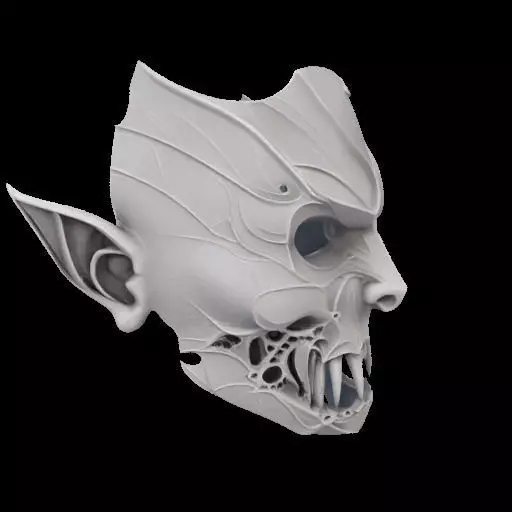 Vampire Mask 3D print model_27