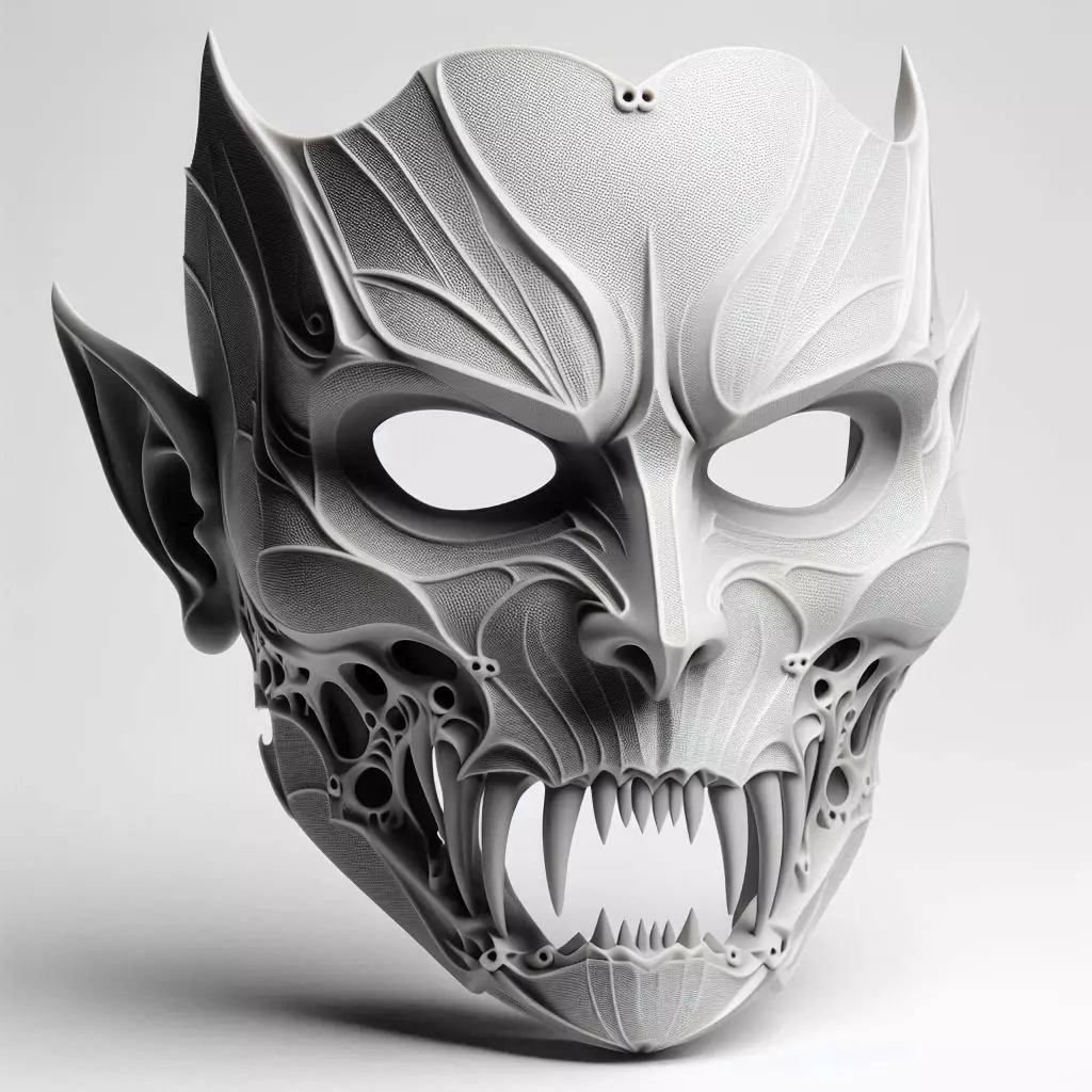 Vampire Mask 3D print model_0