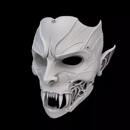 Vampire Mask 3D print model_22