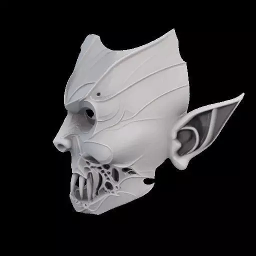 Vampire Mask 3D print model_17