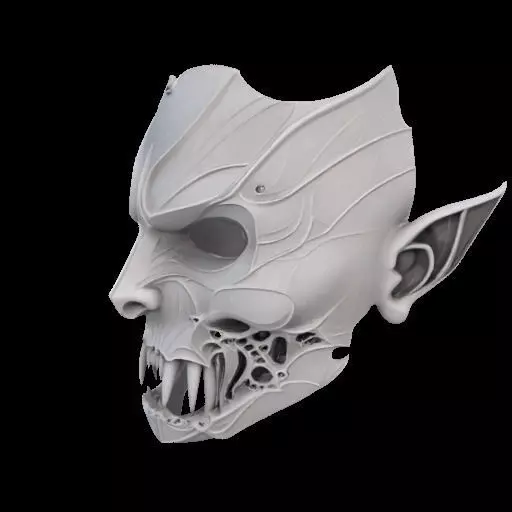 Vampire Mask 3D print model_19