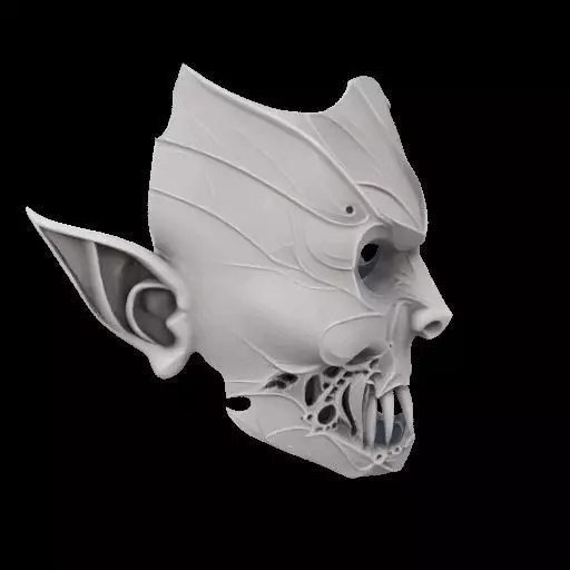 Vampire Mask 3D print model_28