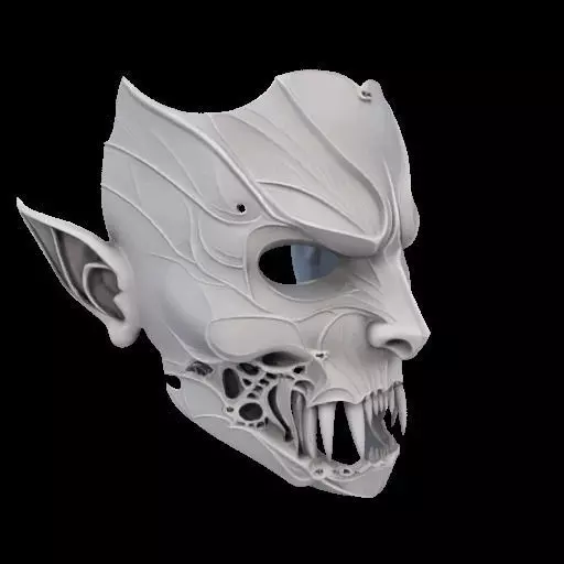 Vampire Mask 3D print model_25