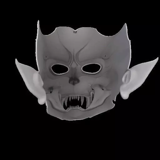 Vampire Mask 3D print model_9
