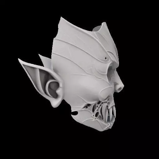 Vampire Mask 3D print model_29