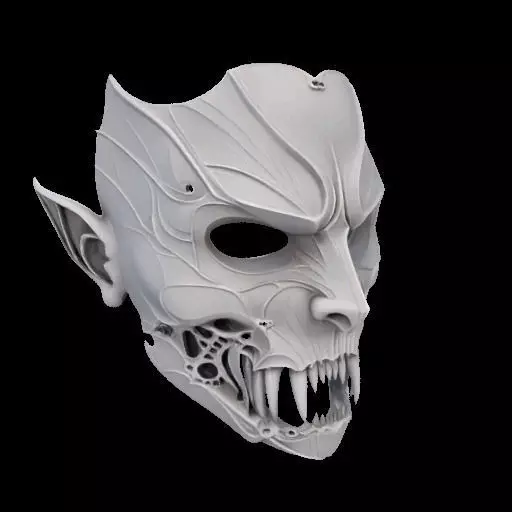 Vampire Mask 3D print model_24