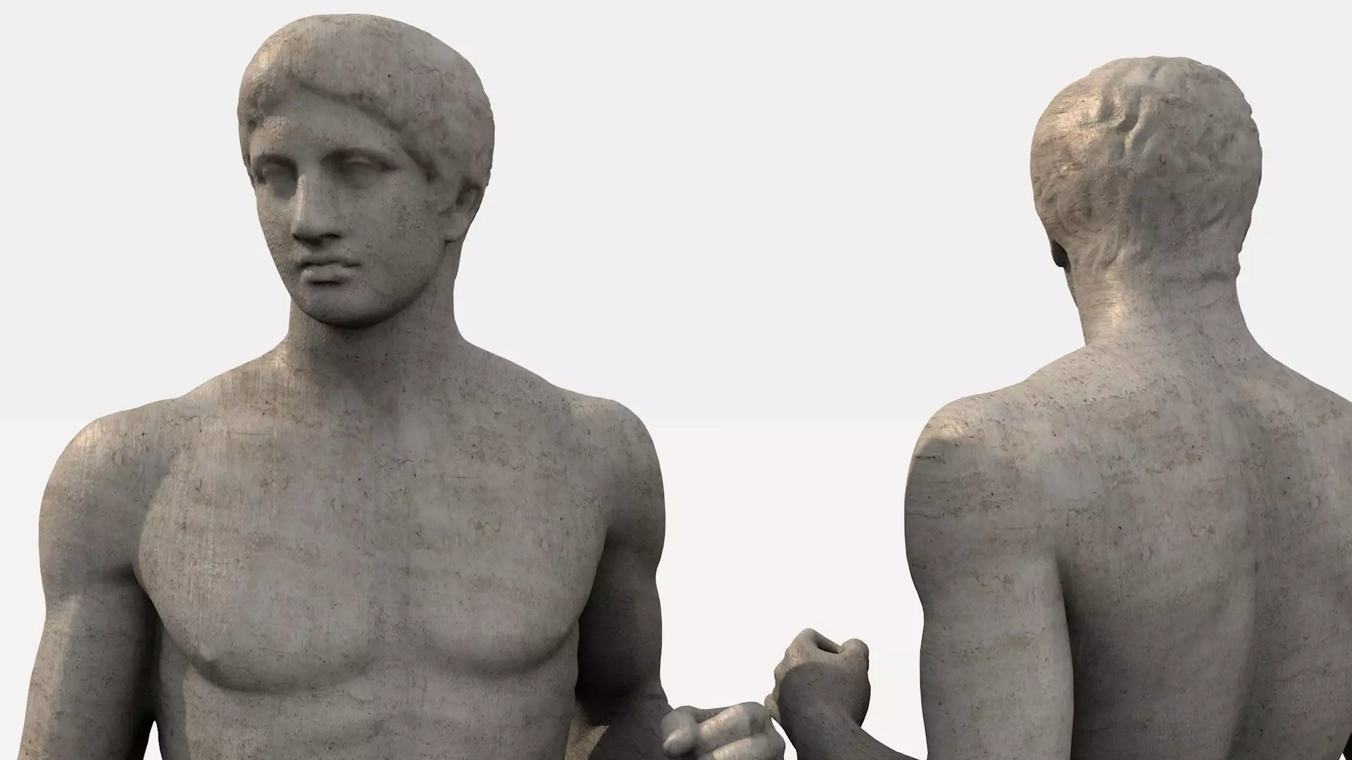 Doryphoro Classical Greek Sculpture 3D model_6