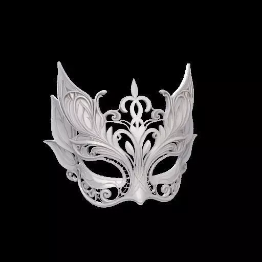 Fairy Masquerade Mask 3D print model_2