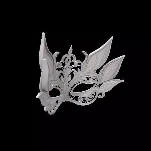 Fairy Masquerade Mask 3D print model_11