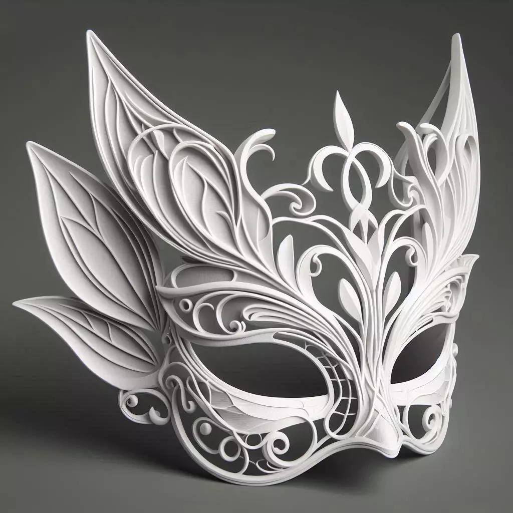 Fairy Masquerade Mask 3D print model_0