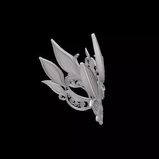 Fairy Masquerade Mask 3D print model_3