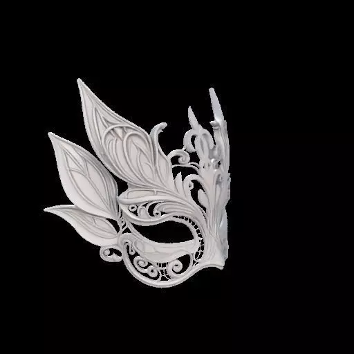 Fairy Masquerade Mask 3D print model_25