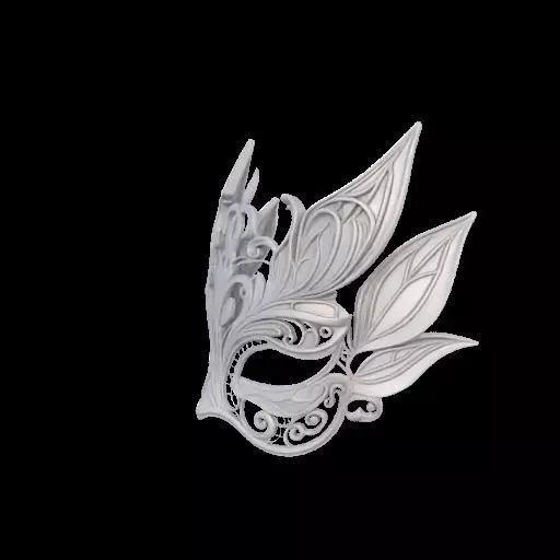 Fairy Masquerade Mask 3D print model_19