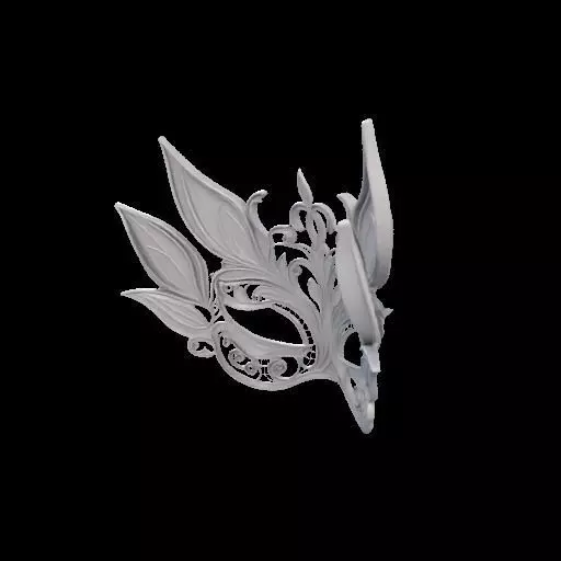 Fairy Masquerade Mask 3D print model_4