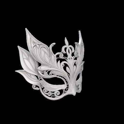 Fairy Masquerade Mask 3D print model_24