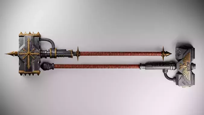 Hammer Warhammer Game Ready Model