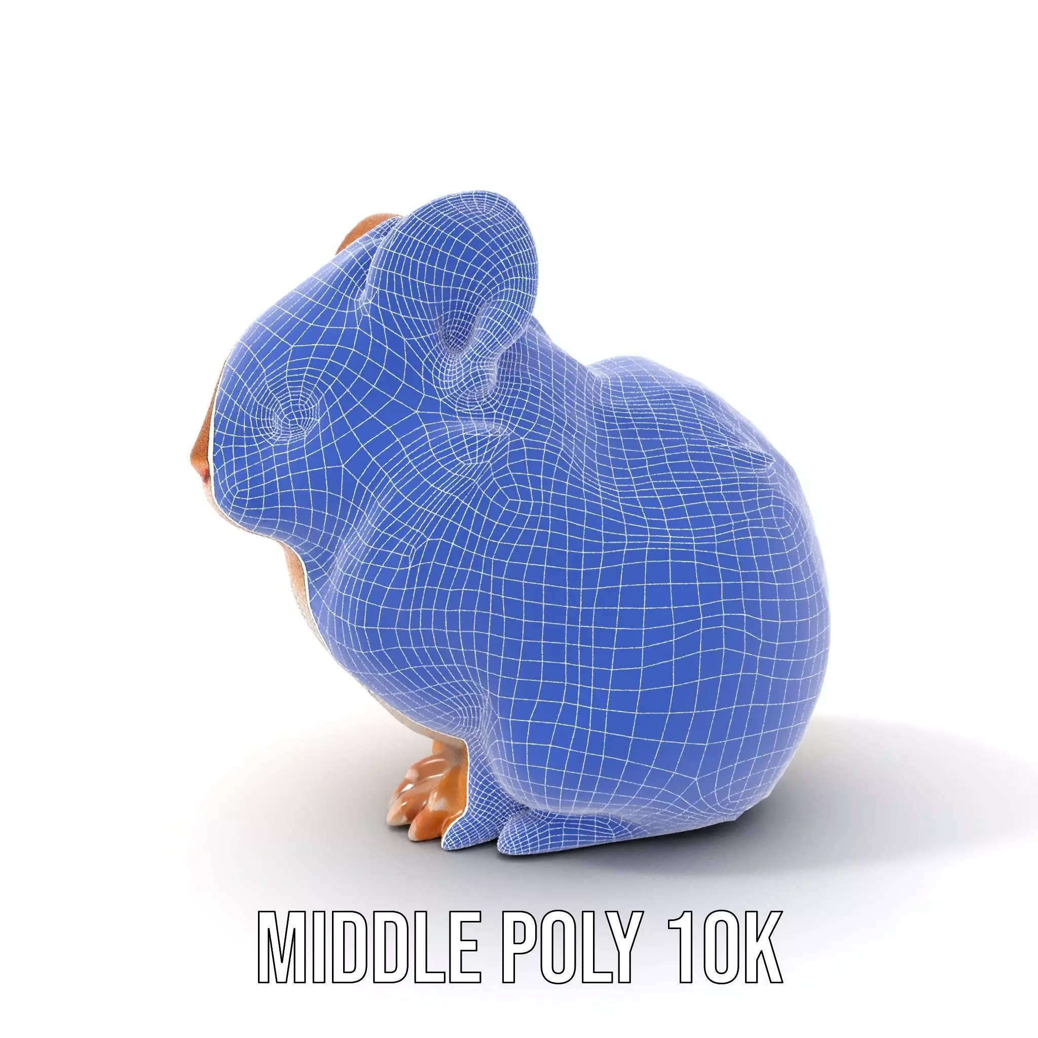 Fluffy Peach Rabbit model pack Low-poly 3D model_22