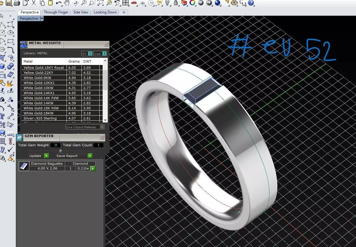 COUPLE RING RJ027 3D print model_8