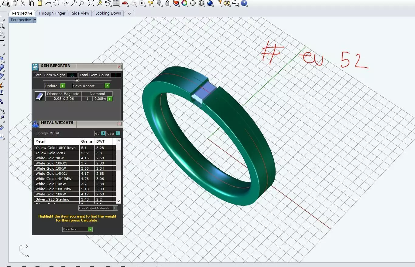 COUPLE RING RJ027 3D print model_7