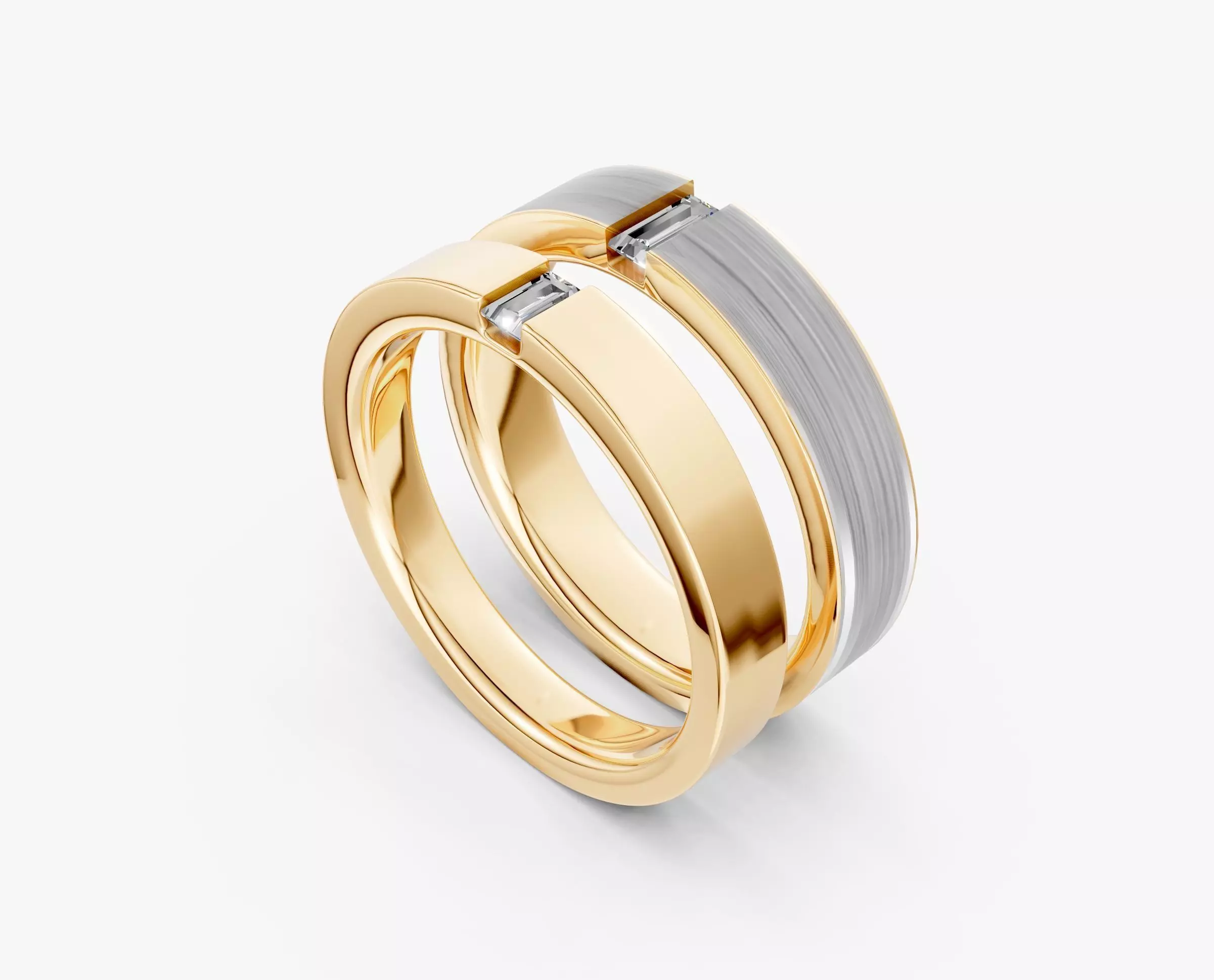 COUPLE RING RJ027 3D print model_1